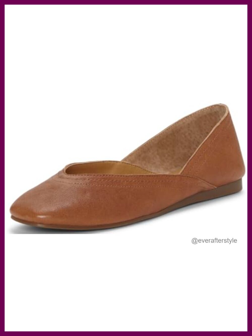 Alba Women's Square Toe Ballet Flats Slip-On Comfort Shoes